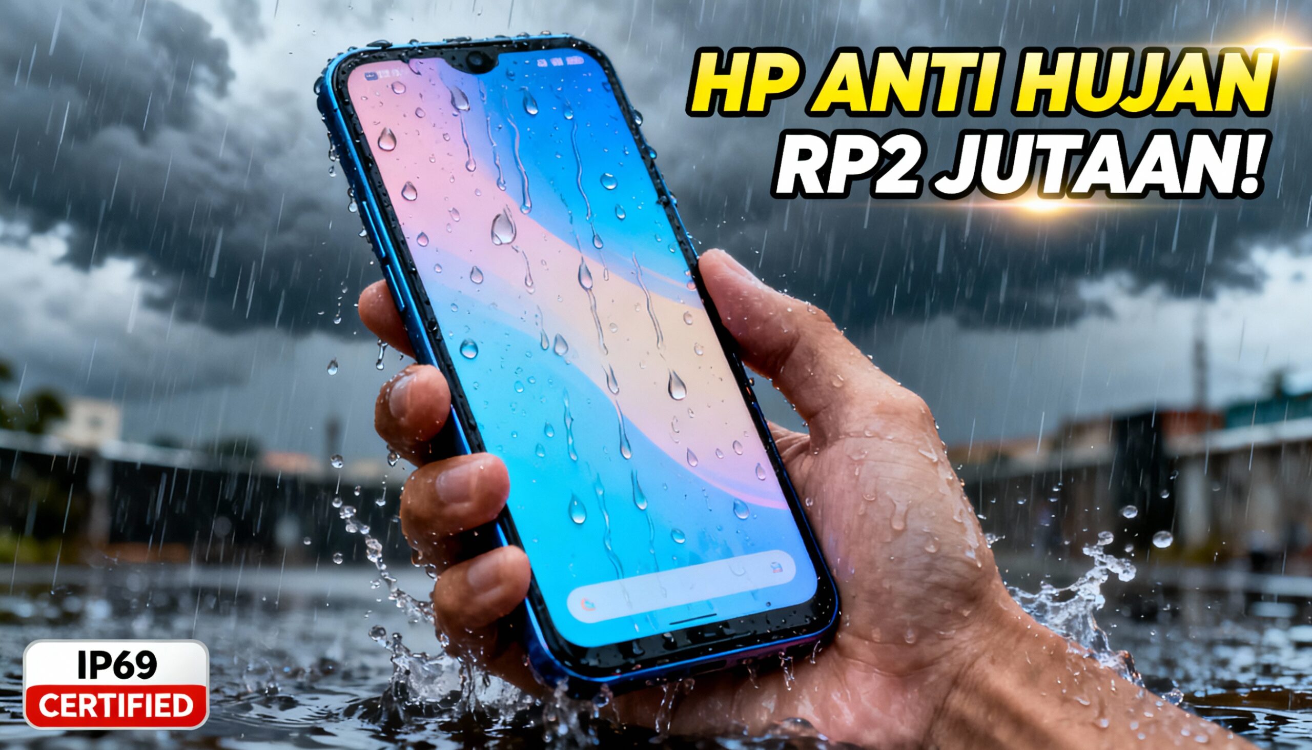 5 Rekomendasi HP Anti Hujan Murah Mulai Rp2,7 Juta, Cocok Untuk Cuaca Ekstrem Indonesia