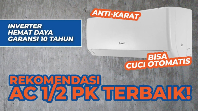 AC Gree GWC F5S Hemat Listrik 2,9 Ribu/Malam, Garansi Resmi 10 Tahun!