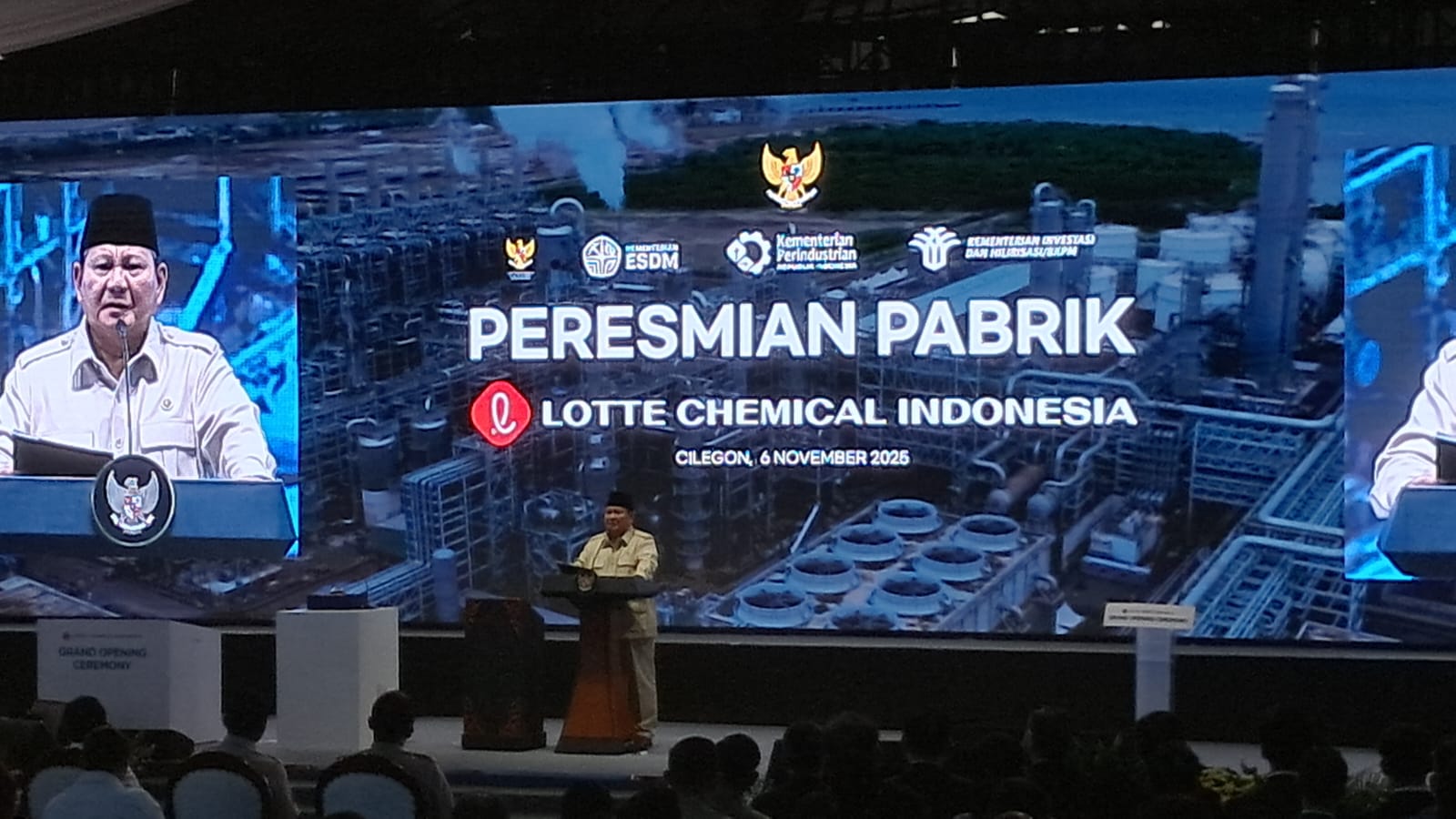 Baru Diresmikan, Pabrik Petrokimia Lotte Cilegon Tekan Impor Rp23 Triliun secara Signifikan