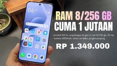 HP 1 Jutaan Terbaik: RAM 8/256 GB, Layar AMOLED 144 Hz, Baterai 6000mAh, Fitur Worth It