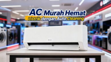 LG Air Conditioner K05NSA, AC Murah Hemat Listrik dengan Auto Cleaning