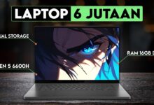 Laptop 6 Jutaan Terbaik: Ryzen 5 6600H, RAM 16GB, Layar IPS FHD untuk Produktivitas dan Gaming