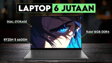 Laptop 6 Jutaan Terbaik: Ryzen 5 6600H, RAM 16GB, Layar IPS FHD untuk Produktivitas dan Gaming