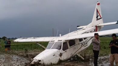 Pesawat Cessna Jatuh di Karawang, Pilot dan Penumpang Selamat Tanpa Luka Serius