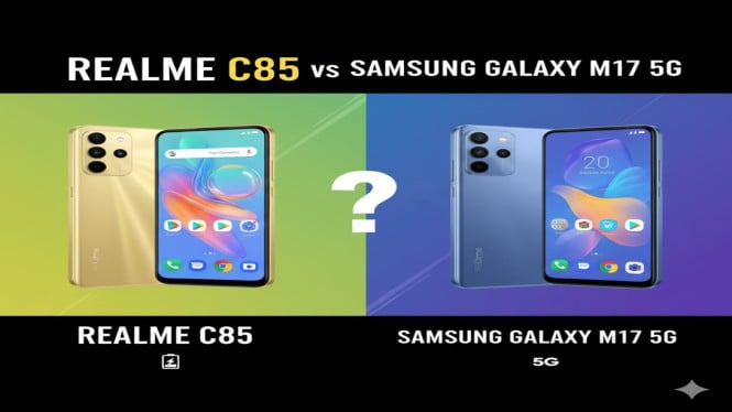 Realme C85 vs Galaxy M17 5G: Perbandingan Lengkap Spesifikasi dan Performa Terbaru!