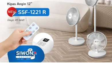 SANEX SSF-1221 N Kipas 7 Baling-Baling, Angin Kencang Konsumsi Daya Cuma 40 Watt