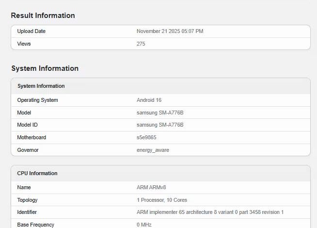 Samsung Galaxy A77 Siap Comeback, Geekbench Tampilkan GPU Yang Setara Flagship
