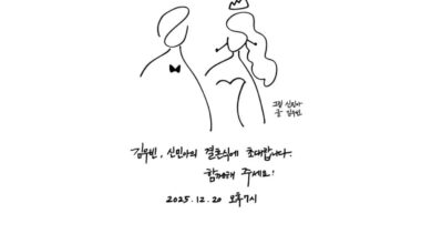 Shin Min-a dan Kim Woo-bin Bagikan Undangan Pernikahan, Ilustrasi & Tulisan Tangan Bikin Haru
