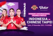 Siaran Langsung Timnas Indonesia Putri vs Chinese Taipei FIFA Women’s Match Day di Vidio