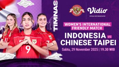 Siaran Langsung Timnas Indonesia Putri vs Chinese Taipei FIFA Women’s Match Day di Vidio