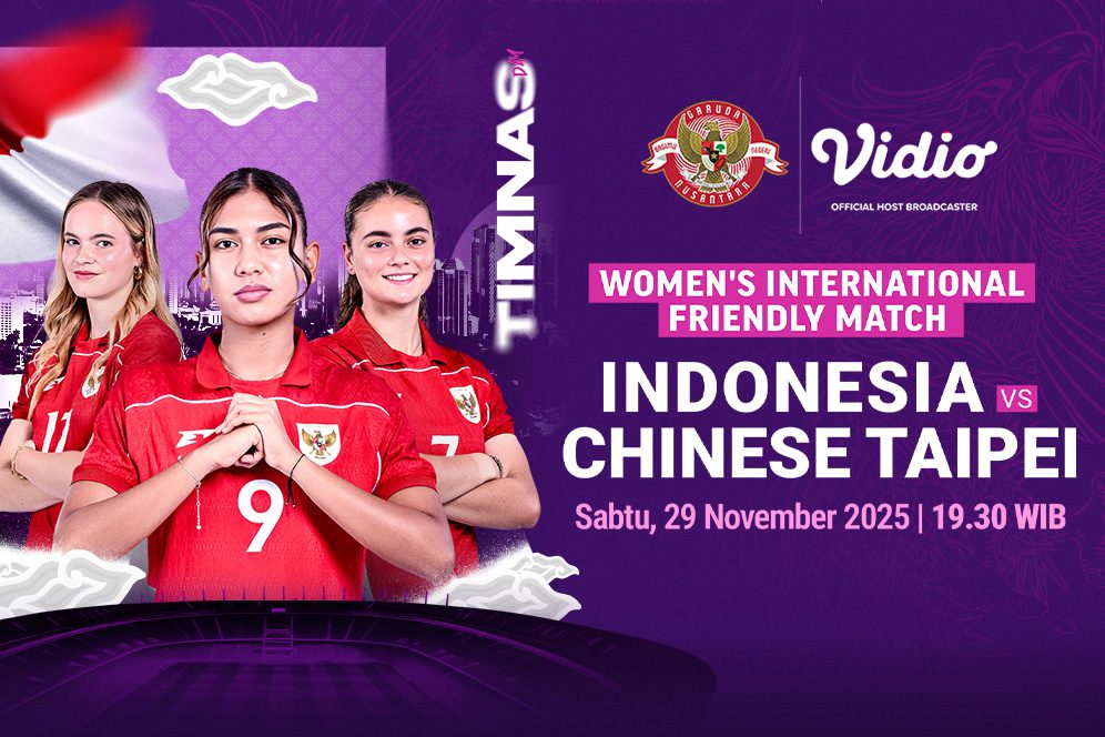 Siaran Langsung Timnas Indonesia Putri vs Chinese Taipei FIFA Women’s Match Day di Vidio