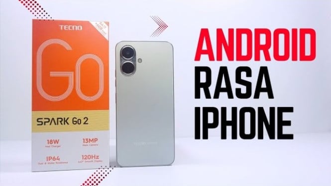 Tecno Spark Go 2: HP Sejutaan dengan Layar 120Hz, Desain Mirip iPhone Terbaru