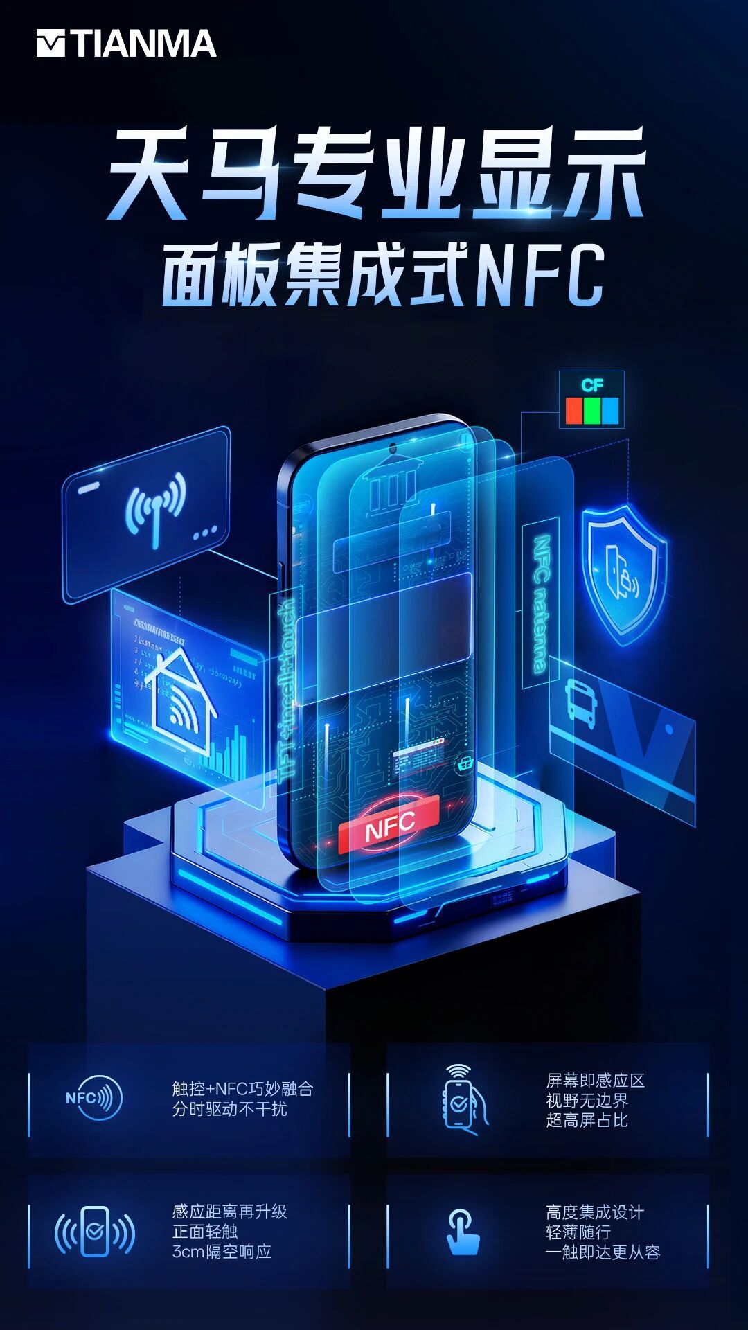 Tianma Luncurkan Layar Pertama di Dunia dengan Teknologi NFC Terintegrasi, Inovasi Baru Display
