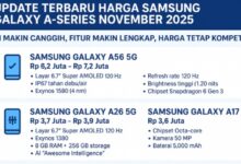 Update Harga Samsung Galaxy A-Series November 2025: AI Lebih Canggih dan Fitur Lengkap Terbaru