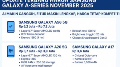 Update Harga Samsung Galaxy A-Series November 2025: AI Lebih Canggih dan Fitur Lengkap Terbaru