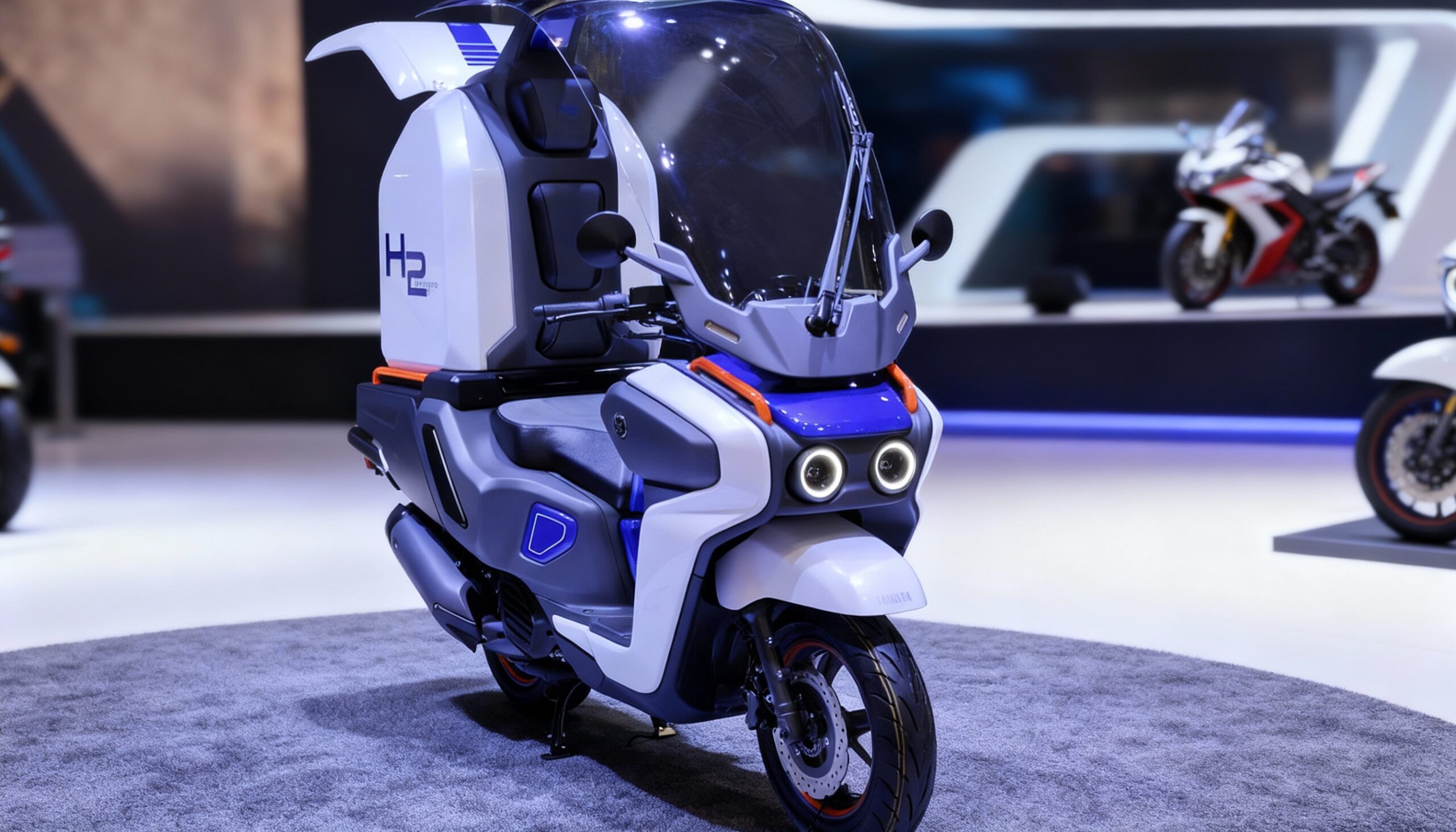 Yamaha H2 Buddy Porter Skutik Hidrogen Ramah Lingkungan Tanpa CO₂, Jarak Tempuh 100 Km Lebih