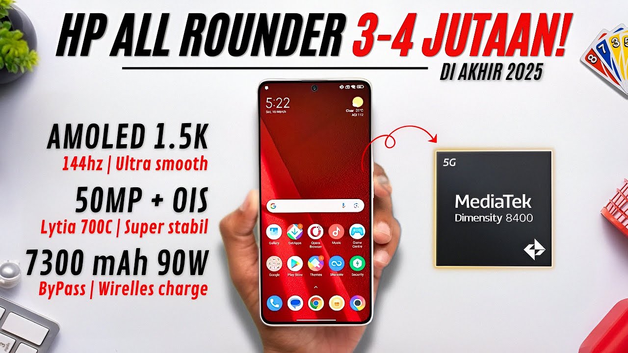 10 HP 3-4 Jutaan Terbaik dan Paling Worth It Menjelang Akhir Tahun, Simak Rekomendasinya!