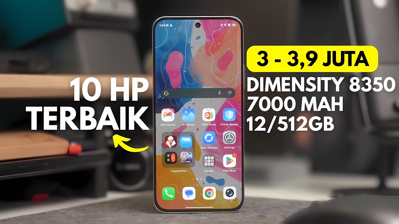 10 HP 3 Jutaan Terbaik Dimensity 8350, RAM 12/512GB, Baterai 7000 mAh Spek Flagship