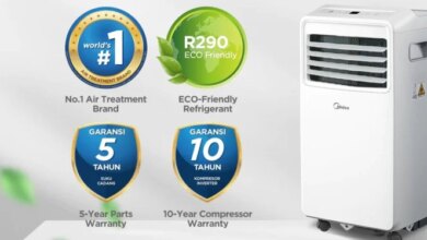 AC Portable Midea Praktis, Dingin Maksimal Tanpa Bobok Tembok, Harga Mulai 2 Jutaan