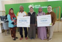 BPJS Ketenagakerjaan Klaten Berikan Santunan Jaminan Sosial untuk Dua Pekerja Meninggal