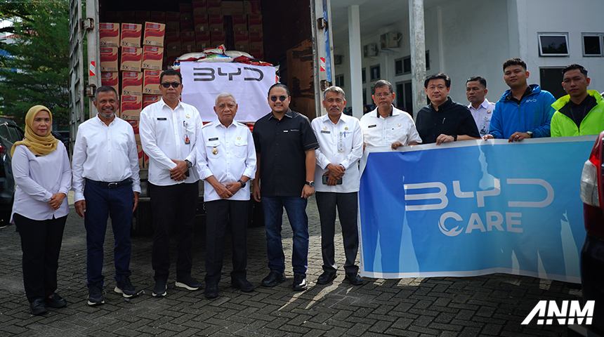 BYD Salurkan Bantuan untuk Korban Banjir di Medan, Aceh, dan Padang