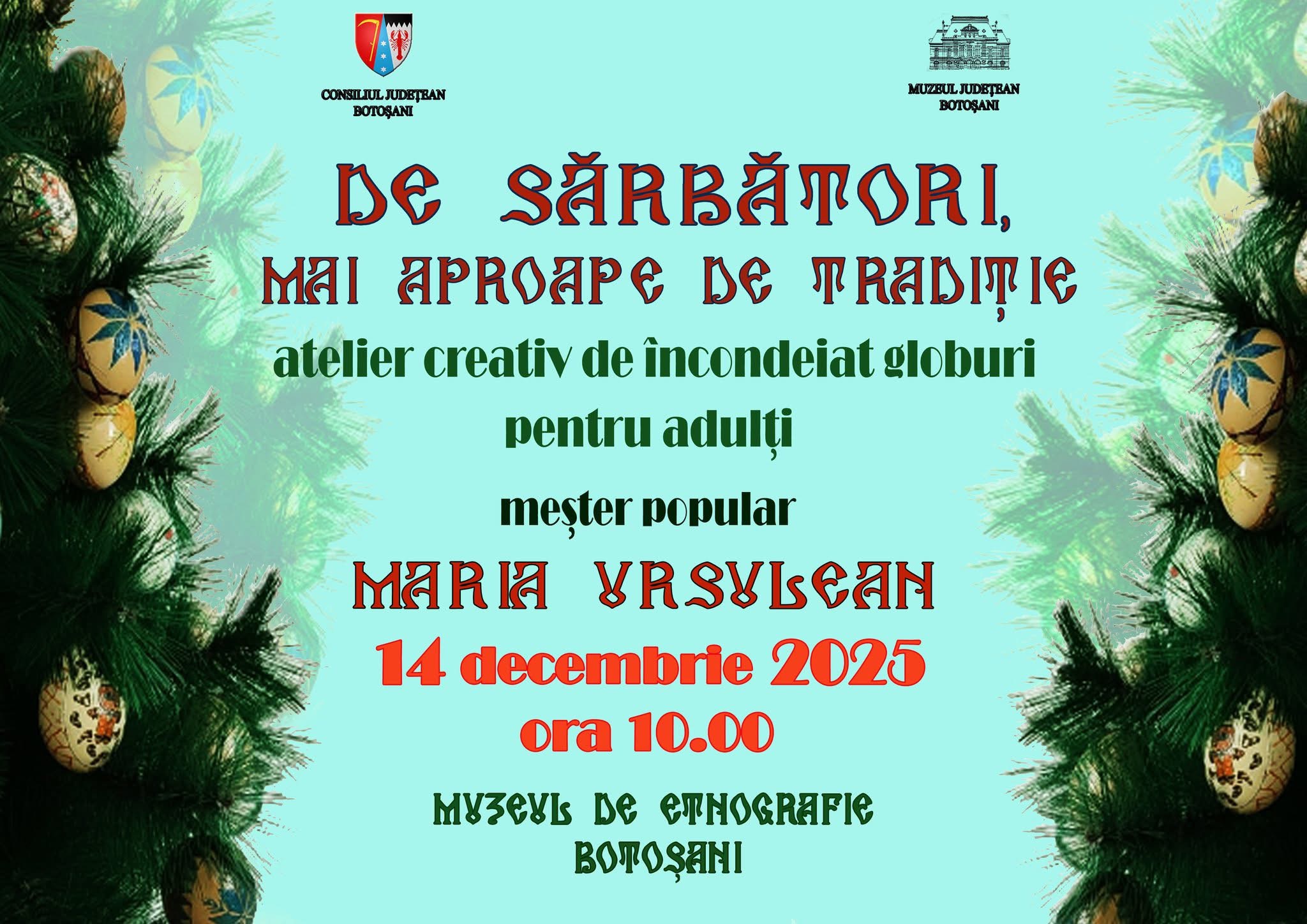 Botoșani Hidupkan Tradisi Natal Lewat Ateliere Kreatif Menghias Bola Hiasan