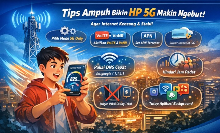Cara Ampuh Atasi Jaringan 5G Lemot di HP Agar Internet Makin Cepat dan Lancar!