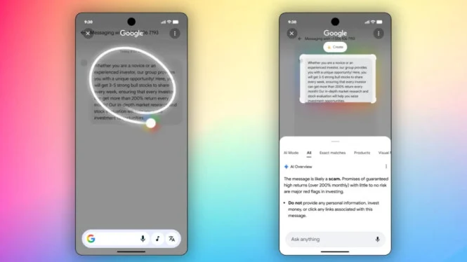 Circle to Search: Fitur Baru Google yang Cepat Membedakan Penipuan Online