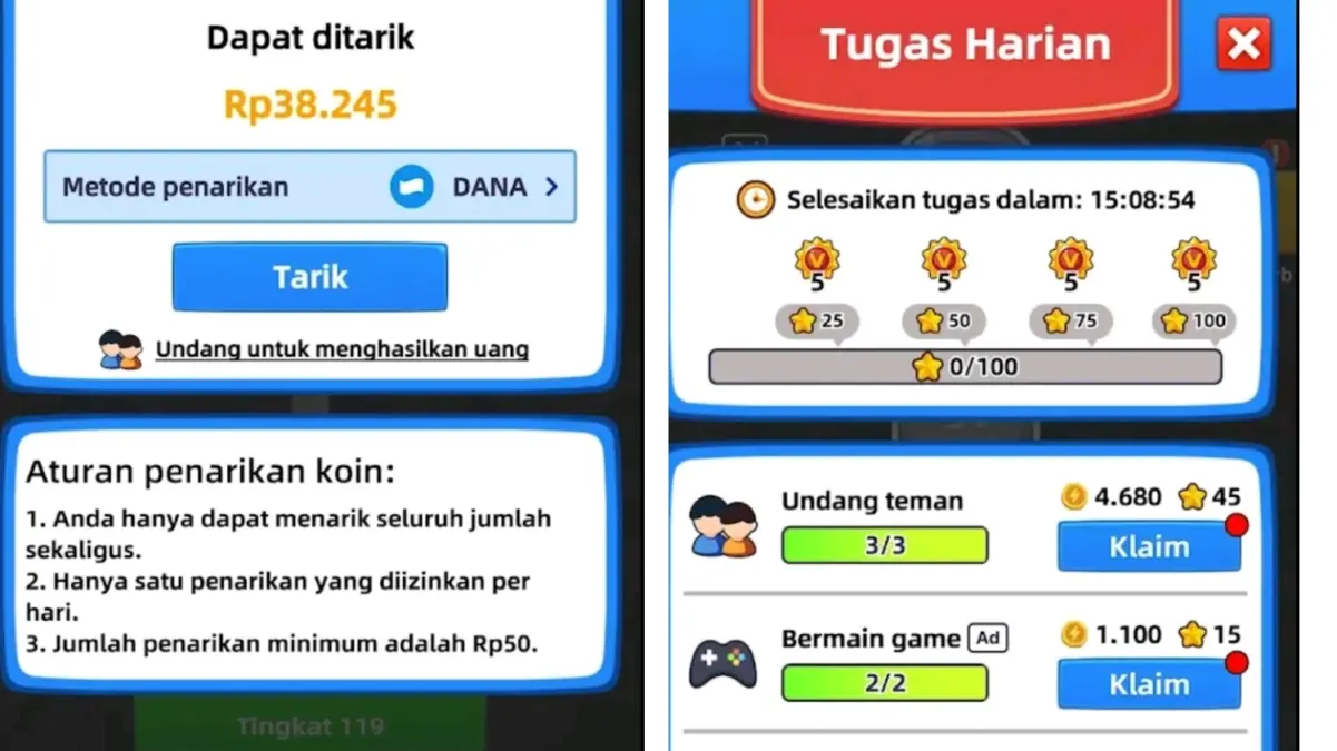 Coba Mainkan Game Puzzle Populer Ini, Bisa Dapat Hadiah DANA Tanpa Modal!