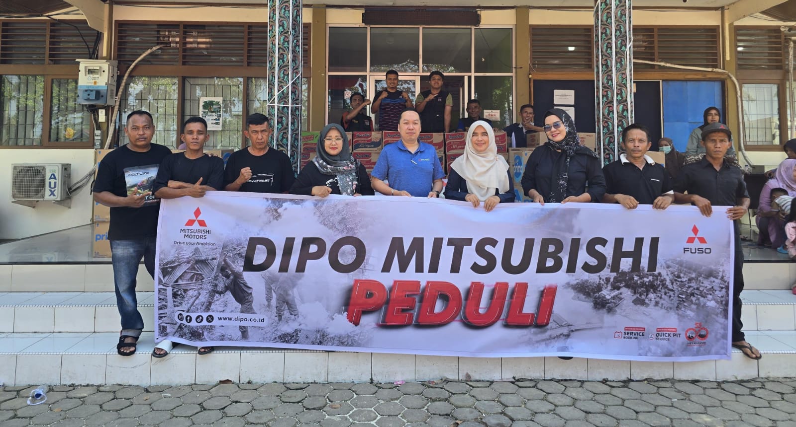 DIPO Mitsubishi Peduli Indonesia: Bantuan untuk Korban Bencana Alam di Sumatera Barat