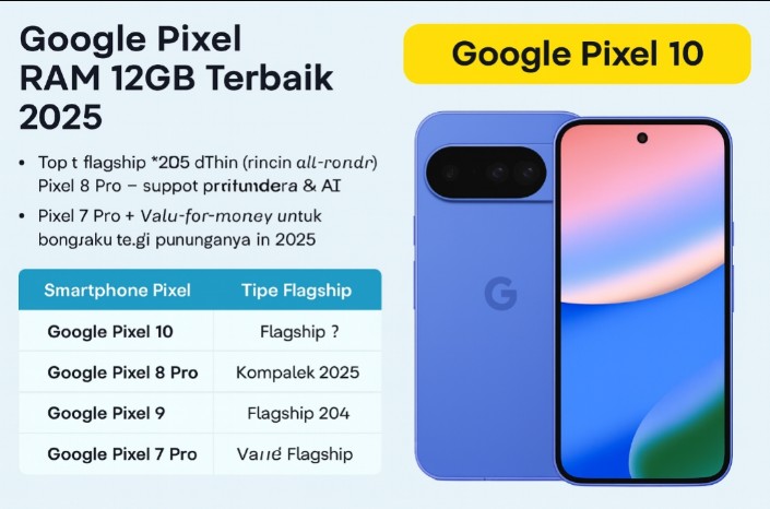 Deretan Google Pixel RAM 12GB Terbaik 2025: Flagship Mutakhir & Pilihan Value-for-Money