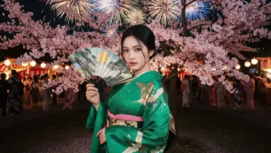 Foto Pakai Kimono Jadi Cinematic di Festival Kembang Api Jepang, Gunakan Prompt Gemini AI!