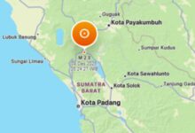 Gempa Darat Guncang Padang Panjang Sumatera Barat, Warga Rasakan Getaran Kuat