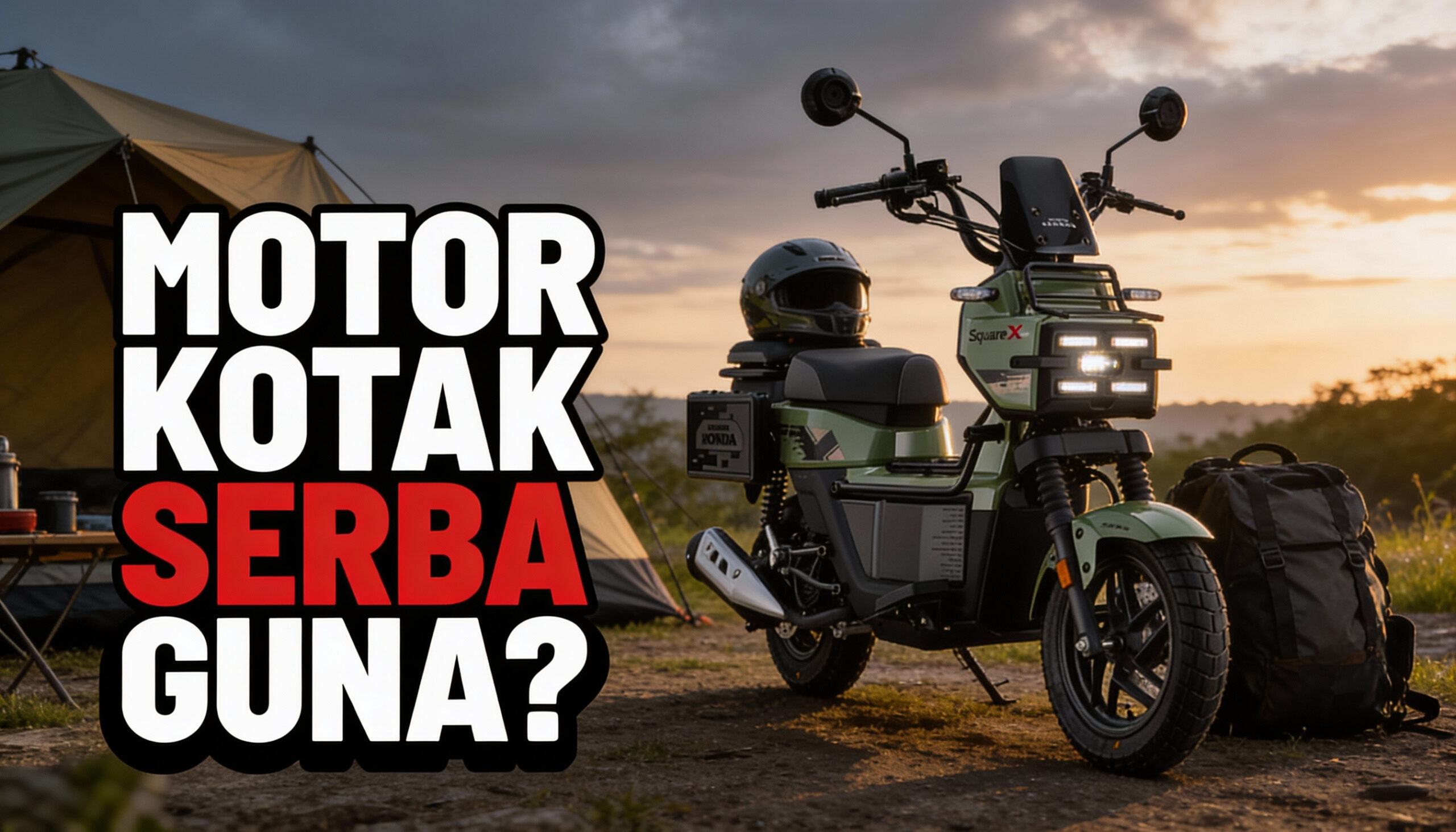 Honda Square X125 Melawan Tren, Bentuk Kotak Tapi Fungsinya Ngeri