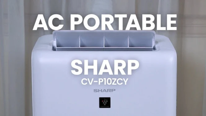 Inovasi AC Portable Sharp CVP 10ZCY 1PK dengan Ion Plasma, Hemat Energi dan Harga Terjangkau!