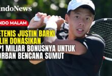 Justin Barki Relakan Bonus Rp1 Miliar dan Medali Emas SEA Games untuk Korban Banjir Sumatera