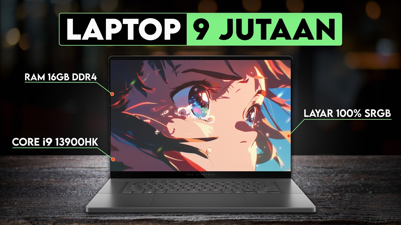 Laptop Core i9 13900HK, RAM 16GB, Layar 100% sRGB Terbaik di Kelas 9 Jutaan