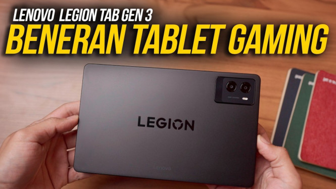Lenovo Legion Tab Gen 3, Tablet Gaming 8,8 Inci dengan Desain Nyaman untuk Mabar