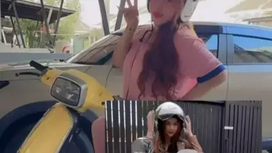 Lisa Mariana Tunjukkan Vespa Warna Kuning Cerah yang Mirip dengan Milik Aura Kasih