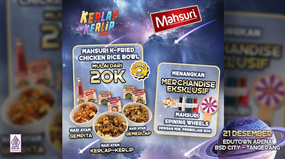 Mahsuri Dukung Kerlap Kerlip 2025, Festival Musik Akhir Tahun Terbesar di BSD City