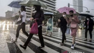 Mayoritas Wilayah Berpotensi Terkena Hujan Ringan di Hari Sabtu Mendatang