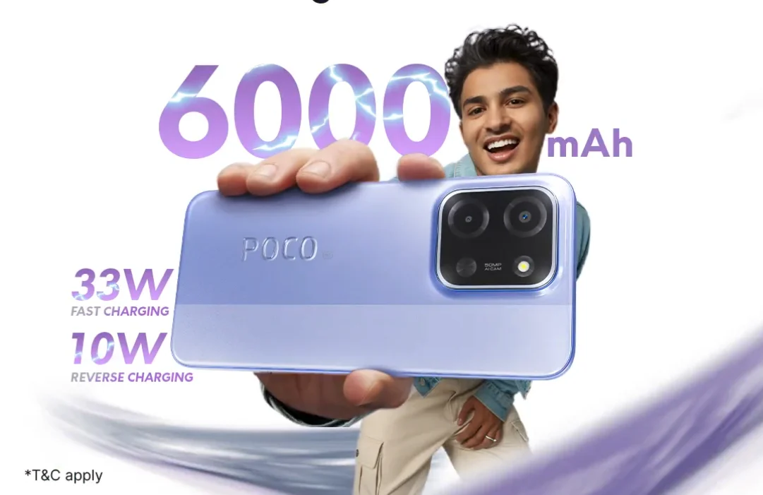 POCO C85 5G Hadir dengan Layar 6,9 Inci dan Baterai 6000mAh, Rilis 9 Desember