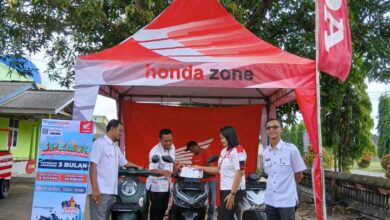 Pameran Tenda Honda di Balai Desa Bumi Setia Disambut Antusias Warga Sekitar