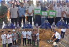 Peletakan Batu Pertama Menandai Dimulainya Pembangunan Kantor Koperasi Desa Merah Putih