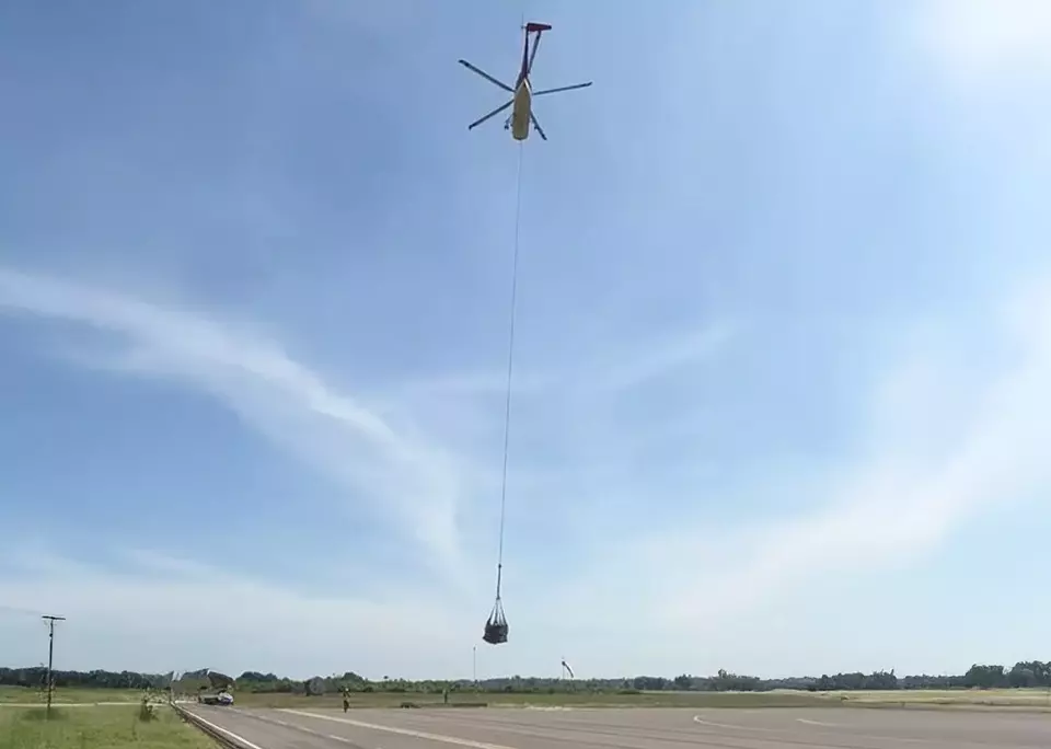 Pertamina Pasok LPG ke Daerah Bencana dengan Metode Sling Load, Efektif dan Cepat