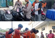 Polisi Tangkap 5 Begal Bersenjata Tajam, Para Pelaku Dilumpuhkan dengan Tembakan