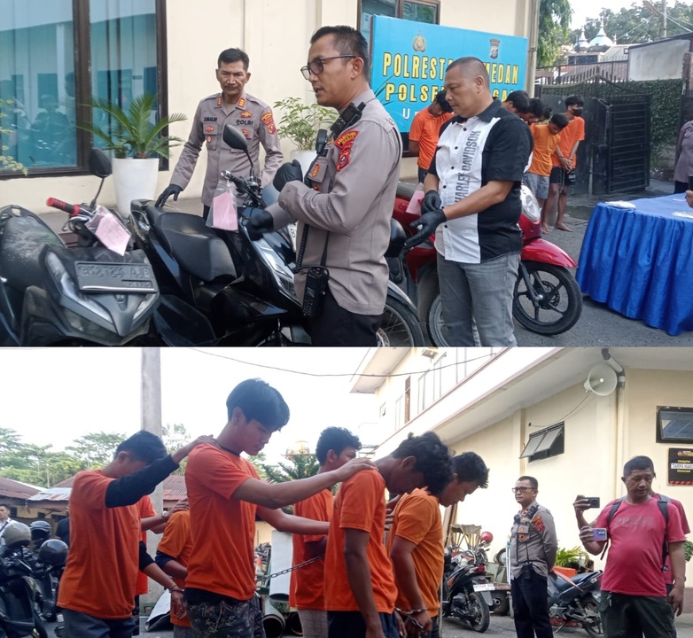 Polisi Tangkap 5 Begal Bersenjata Tajam, Para Pelaku Dilumpuhkan dengan Tembakan