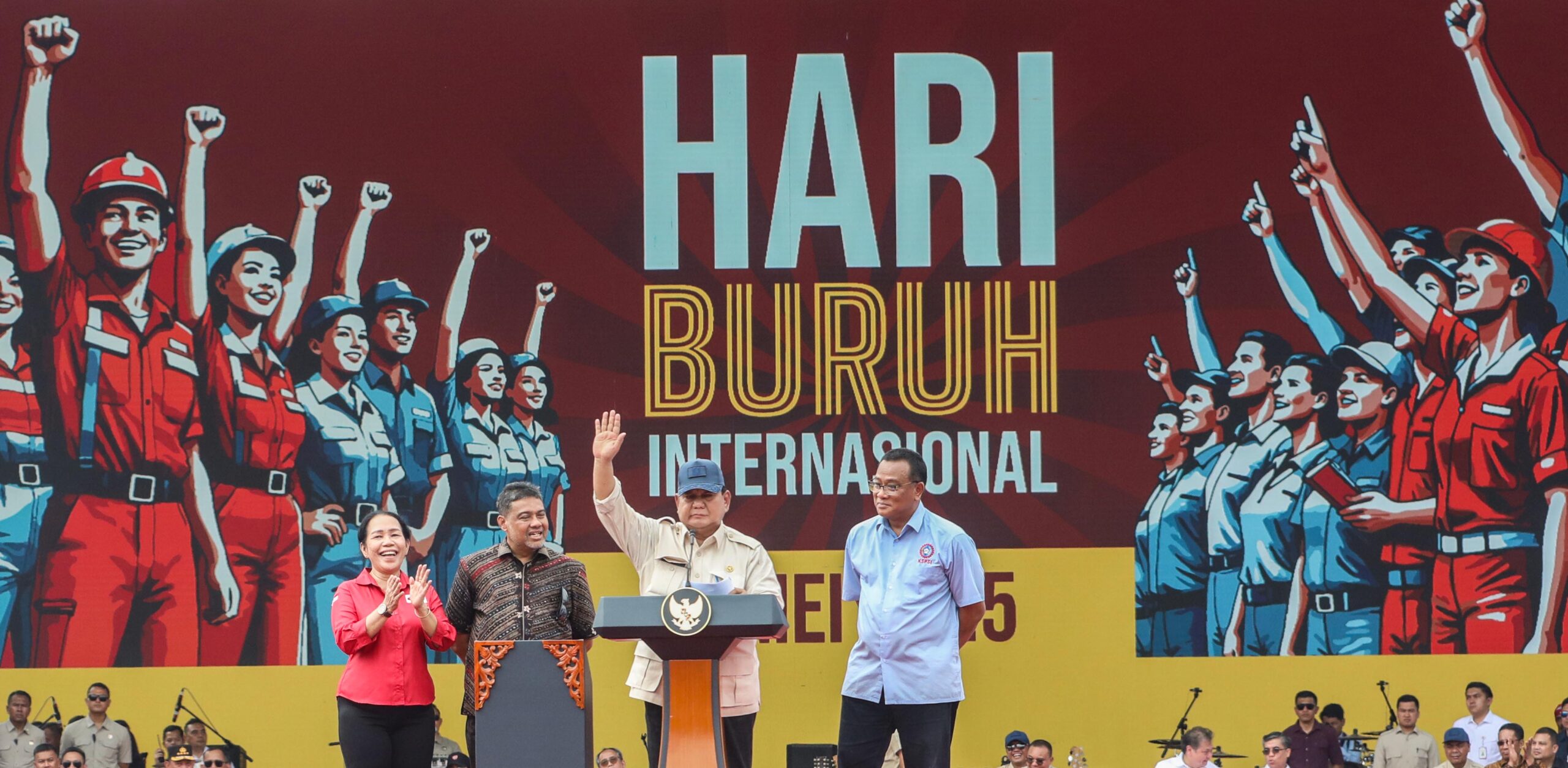 Prabowo Umumkan Rumus Kenaikan Upah Malam Ini, KSPSI Tolak Formula Upah Minimum