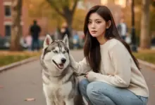 Prompt AI Terbaik untuk Edit Foto Jalan-Jalan di Taman dengan Anjing Husky Jadi Realistis