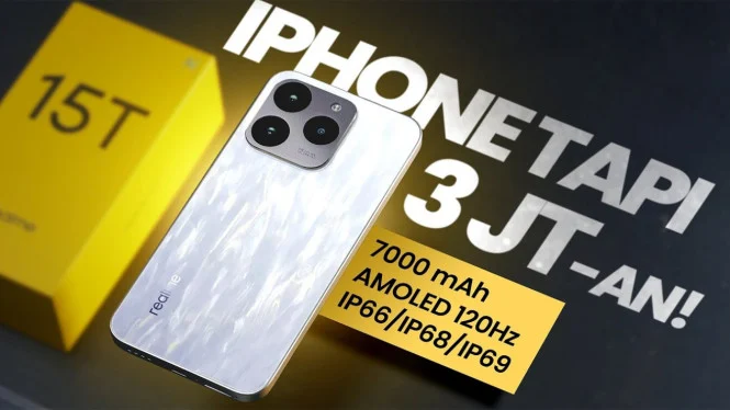 Realme 15T dengan Baterai 7000mAh dan Desain Ramping, Harga Mulai 3 Jutaan